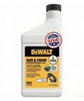 Eco Friendly Biodegradable Bar And Chain Oil For Chainsaws From DeWalt Green Non-Toxic Pro Lubricant bottle 16 oz front view