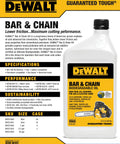 Eco Friendly Biodegradable Bar And Chain Oil For Chainsaws From DeWalt Green Non-Toxic Pro Lubricant 16 Oz Case Of 2