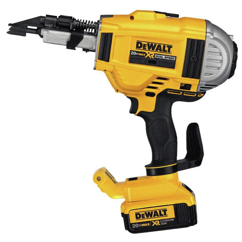 DeWalt 20V Max XR cordless framing nailer kit delivers fast, clean framing with a brushless motor, dual speed control.