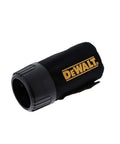 DeWalt N273733 Dust Bag Assembly for 20V MAX Sander, black OEM dust collector with brand logo, fits orbital and palm sanders.