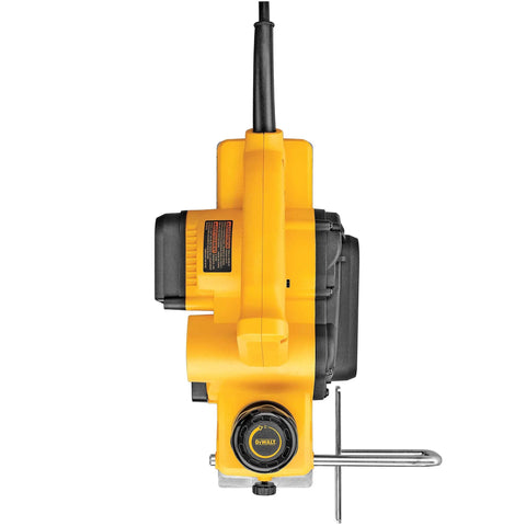 Top view of DEWALT 3-1/4 Inch Hand Planer Kit with a 5.5 Amp motor delivering smooth, precise edge shaving up to 34,000 CPM.