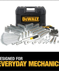 Durable 247-Piece Mechanic Tool Set With One Quarter, Three Eighths, And One Half Inch Drives, SAE Sockets, Ratchets, Hex Keys, And Wrenches, DirectTorque Technology And Polished Chrome Finish, The Ultimate Workhorse From DeWalt on display