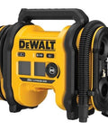DEWALT Tire Inflator Portable Air Compressor 20V MAX, Car Air Pump with Automatic Shut Off, LED Light front view