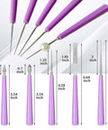 Diamond Tipped Pro Grade Bead Reamer Set For Jewelry Making And Beading Tools 10 Piece Kit with stainless steel shafts.