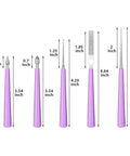 10 Piece Bead Reamer Set For Jewelry Making And Beading Diamond Tipped Reamers With Purple Handles In 5 Shapes And Sizes