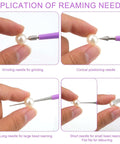 Diamond Tipped Bead Reamer Set For Jewelry Making And Bead Hole Enlargement Five Piece Pro Grade Handy Tool Includes Different Types