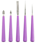 Diamond Tipped Bead Reamer Set 5 Piece For DIY Beaders And Jewelry Makers Quickly Enlarges Bead Holes In Glass Plastic Metal Wood With Easy Grip ABS Handle And Stainless Steel Reamers By Tegg