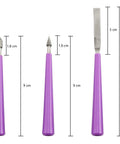 Diamond Tipped Bead Reamer Set 5 Piece For DIY Beaders And Jewelry Makers Quickly Enlarges Bead Holes In Glass Plastic Metal Wood With Easy Grip ABS Handle And Stainless Steel Reamers By Tegg.