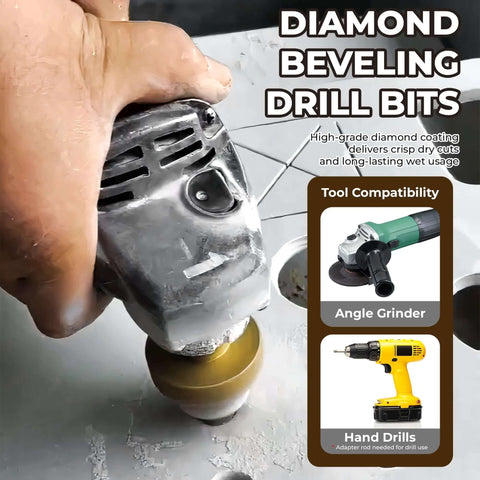Diamond Step Drill Bits 20 35 50mm Set for metal tile wood concrete marble stone use with angle grinder or hand drill
