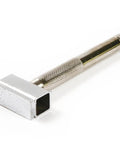 Diamond Coated Grinding Wheel Dresser with flat surface, knurled non-slip handle, and rectangular head for precise alignment and deburring wheels.