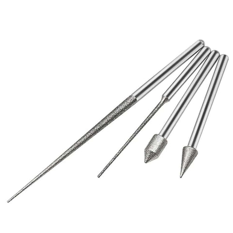 Two Pack 3mm Shank Mini Drill Bit With Diamond Point Engraving Needle For Metal Plating And Jewelry Making Diamond Coated Reamer Tool