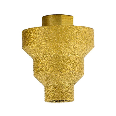 Front view of Diamond Particles Step Drill Bit Set Pro Grade For Metal Wood And Plastic 20 35 50mm Cone Drill Bit Hole Opener