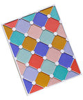 Colorful card background made with Diamond Frame Cutting Dies Set For Card Making And Scrapbooking 2 Pack Background Frames Metal Stencils