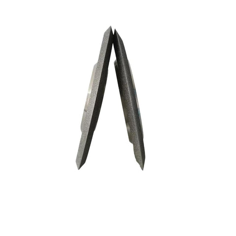 Side view of Diamond Grinding Wheel 4 Inch With V Shaped Groove 60 Degree Electroplated Diamond Abrasive For Hard Alloy Sharpening 320 Grit