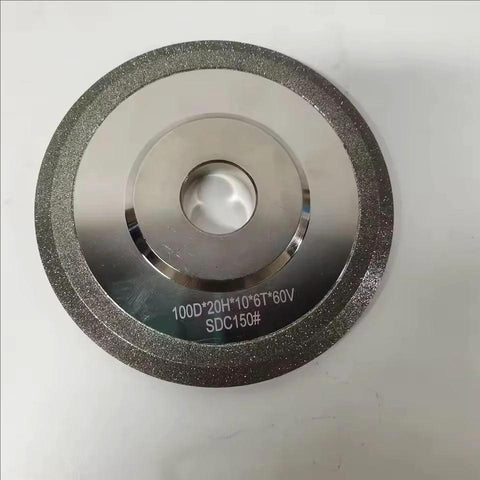Diamond Grinding Wheel 4 Inch With V Shaped Groove 60 Degree Electroplated Diamond Abrasive For Hard Alloy Sharpening 320 Grit
