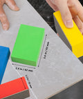 Diamond Hand Polishing Pads Set 60 100 200 400 Grits For Ceramics Glass Tile shown with foam backing in various colors