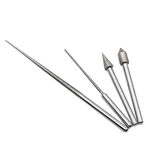 Two Pack 3mm Shank Mini Drill Bit With Diamond Point Engraving Needle For Metal Plating And Jewelry Making Diamond Coated Reamer Tool