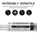 Diamond polishing compound with 30% diamond powder, 5-6 micron grit, oil-based paste for glass, marble, metal, resin, rock, jewelry
