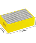 Diamond Polishing Pads 60 120 200 400 Grits For Wood Tile Glass Sanding Blocks yellow pad, dimensions 3.7 x 2.2 x 1.2 inches, 200 grit