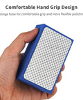 Hand holding Diamond Polishing Pad 60 120 200 400 Grits For Wood Tile Glass Sanding Blocks with sponge base