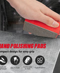 Diamond Hand Polishing Pads Set 60 100 200 400 Grits For Ceramics Glass Tile in hand for polishing surface