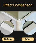 Effect comparison of ceramic tile corner before and after using Diamond Hand Polishing Pads Set For Ceramic Tile And Glass 60 120 200 400 Grit