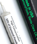 USA Made Oil Based Diamond Polishing Compound Paste 14000 Grit 0-1 Microns in syringe with packaging visible