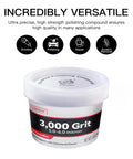 Diamond polishing paste, 3,000 grit, in 1.41 oz bottle for mirror finishes on various surfaces. Includes focus keyword: "Achieve stunning mirror finishes on marble, glass, metal, jewelry, resin and more with this high density diamond polishing paste, 30% real diamond powder and 3,000 grit for fast scratch removal and flawless shine in hand or machine use."