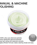 Achieve stunning mirror finishes on marble, glass, metal, jewelry, resin and more with this high density diamond polishing paste, 30% real diamond powder and 3,000 grit