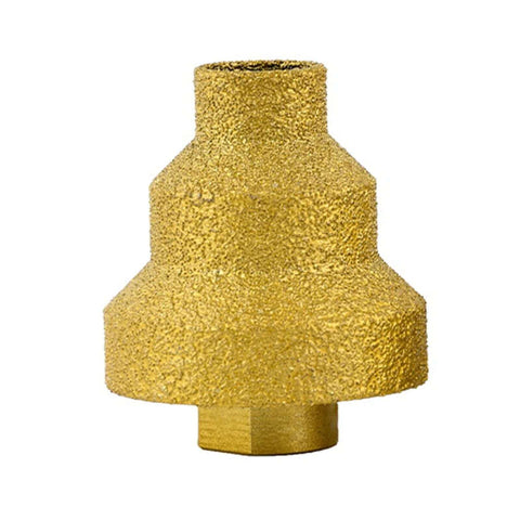 Front view of Diamond Particles Step Drill Bit Set Pro Grade For Metal Wood And Plastic 20 35 50mm Cone Drill Bit Hole Opener