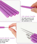 Diamond Tipped Bead Reamer Set 4 Pcs For DIY Jewelry Making And Beading Hole Enlarger Tool with ABS plastic handles