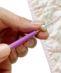 Diamond Tipped Pro Grade Bead Reamer Set For Jewelry Making And Beading Tools 10 Piece Kit with stainless handle in use