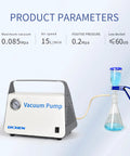 Oil Free Diaphragm Vacuum Pump For Liquid Filtration With 15 L Per Minute Flow Rate Dual Pressure Modes Portable Hose Kit For Lab Use Maintenance Free And Eco Friendly Design Ideal For Oil Free Sample Handling Liquid Filtration Experiments in lab setup