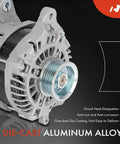 Beefed Up 12V 130A Alternator For Scion FRS 2013 2016, Subaru BRZ 2013 2016, And Toyota 86 2017 2019, 2.0L H4 Engine, aluminum body