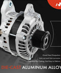 Heavy Duty Replacement Alternator for Dodge Ram 2500 3500 2010 to 2020 and 4500 5500 2011 to 2018, 12V 180A CW, 8-Groove Clutch Pulley