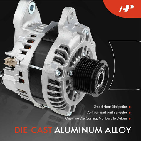 Heavy Duty Replacement Alternator for Dodge Ram 2500 3500 2010 to 2020 and 4500 5500 2011 to 2018, 12V 180A CW, 8-Groove Clutch Pulley