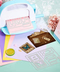Awesome Versatile Die Cut Set For Card Making And Scrapbooking With Folder Slide Stamp Film Patterns