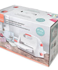 Boxed packaging of Die Cutting And Embossing Machine With Adjustable Height Gear System For Effortless Crafting, 9 Inch Opening For Paper