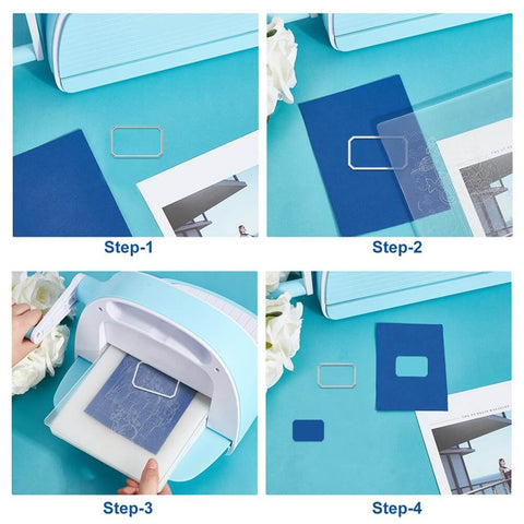 Steps to use Pro Grade File Pocket Metal Die Cuts Set For Card Making And Scrapbooking with 0.8mm carbon steel dies.