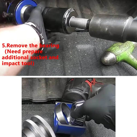 Using Beefy Heavy Duty Differential Carrier Bearing Puller Kit For Dana 30 44 50 60 And 8 To 9.5 Inch Axles Pinion Bearing Tool