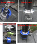 Beefy Heavy Duty Differential Carrier Bearing Puller Kit For Dana 30 44 50 60 And 8 To 9.5 Inch Axles in use on axle bearing