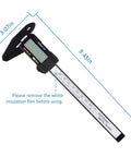 Digital Caliper 0 To 6 Inches Electronic Measuring Tool With Large LCD Screen Auto Off Inch And Millimeter Conversion