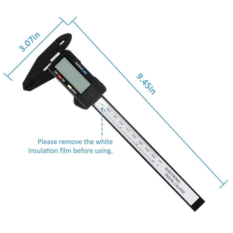 Digital Caliper 0 To 6 Inches Electronic Measuring Tool With Large LCD Screen Auto Off Inch And Millimeter Conversion
