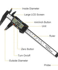 Digital Caliper, Sangabery 0-6 inches Caliper with Large LCD Screen, Auto - Off Feature, Inch and Millimeter Conversion Measuring Tool