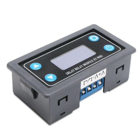 Digital Delay Relay Module For Go To Timing Control 6 To 30V DC 0.01 Seconds To 9999 Minutes 50mA High Or Low Trigger Button Control With LCD Display