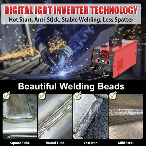 3 In 1 Welding Powerhouse For Home Pros And DIYers, 160 Amp Flux Core, Lift TIG And Stick Welder demonstrating stable welds