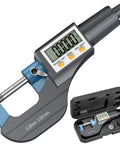 Digital Micrometer 0 To 1 Inch And 0 To 25 Mm With Large LCD Display 0.00005 Inch in protective case
