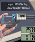 Digital Micrometer 0 To 1 Inch And 0 To 25 Mm With Large LCD Display 0.00005 Inch held in hand for size reference