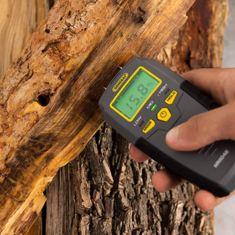 Digital Moisture Meter, Water Leak Detector, Moisture Tester, pin type with backlit LCD, checking wood moisture content