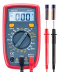 Digital Multimeter Tester 2000 Counts with DC AC Voltmeter and Ohm Volt Amp Meter; Measures Voltage, Current, Resistance, Continuity and Diode, Blue